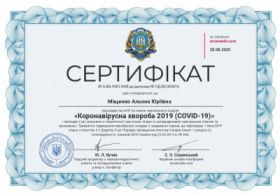 Мищенко Алена Юрьевна - Сертификаты 3.1