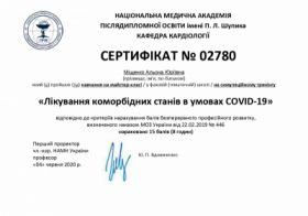 Мищенко Алена Юрьевна - Сертификаты 4.1