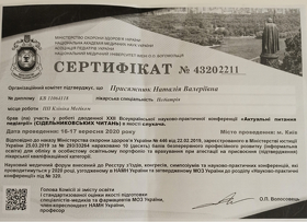 Присяжнюк Наталья Валерьевна - Сертификат 4